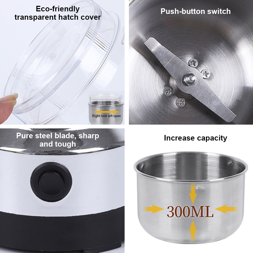 Macinacaffè elettrico in accia - Coffee Bean Grinder Electric recensione e prezzo