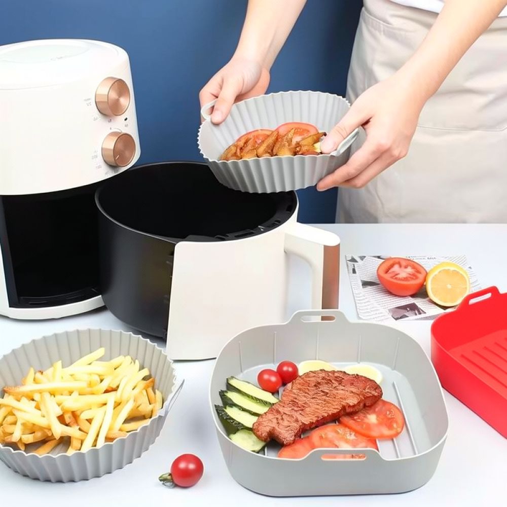Rivestimento quadrato in silic - Air Fryer Silicone Pot Liner recensione e prezzo