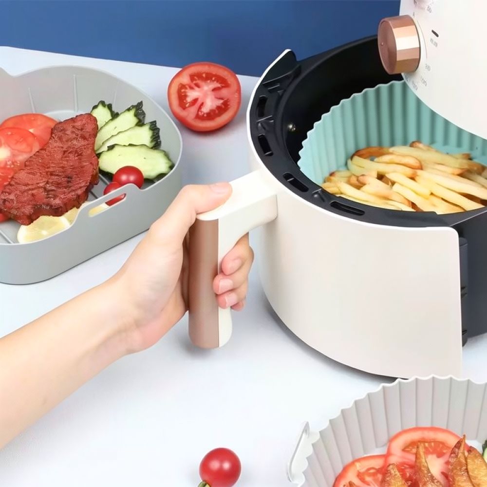 Rivestimento quadrato in silic - Air Fryer Silicone Pot Liner recensione e prezzo
